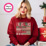 Retro Merry Christmas Tee or Sweatshirt