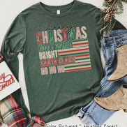 Retro Merry Christmas Tee or Sweatshirt