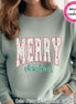 Retro Pattern Merry Christmas Tee or Sweatshirt