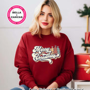 Retro Vintage Style Merry Christmas Tee or Sweatshirt