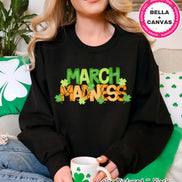 March Madness Basketball St Patricks Day Tee or Sweatshirt