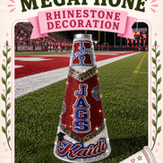 Custom Megaphone Rhinestone Decoration Service💎  *This is for an already decorated Meg!