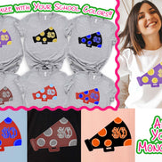 Personalized Dot Megaphone Cheerleader Spirit Tee