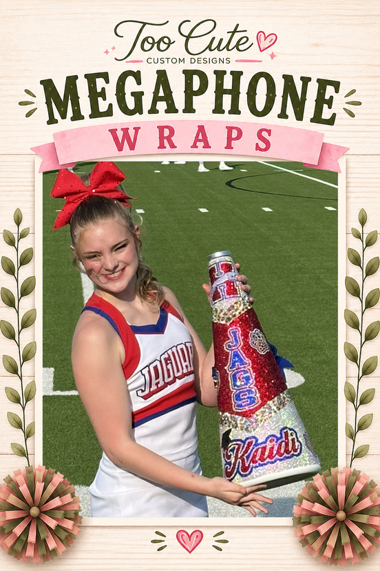 Custom Spirit 24" Megaphone Design & Wrap Service