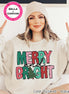 Merry & Bright Doodle Christmas Tee or Sweatshirt