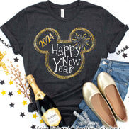 Mickey Happy New Year Celebration Tee or Sweatshirt