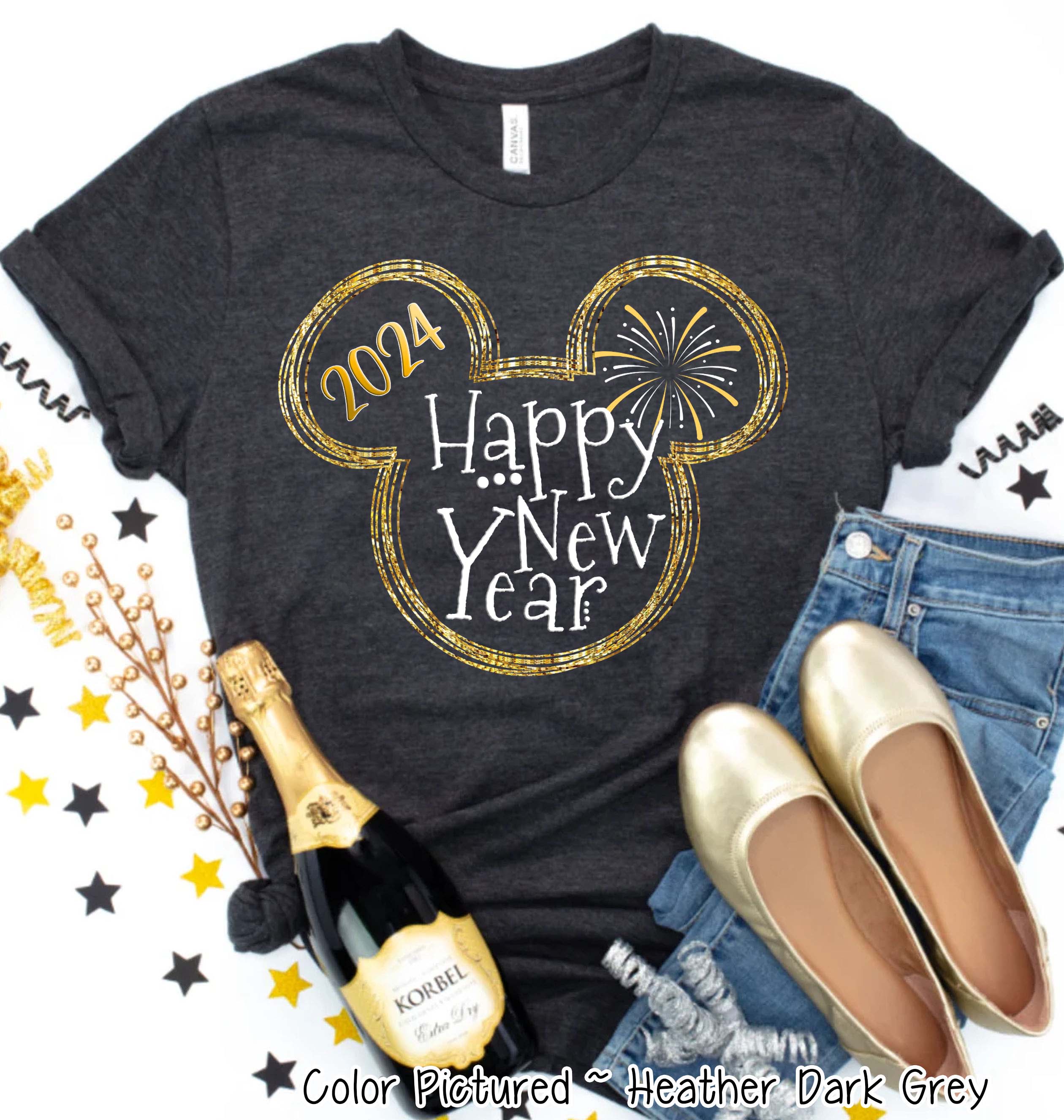 Mickey Happy New Year Celebration Tee or Sweatshirt