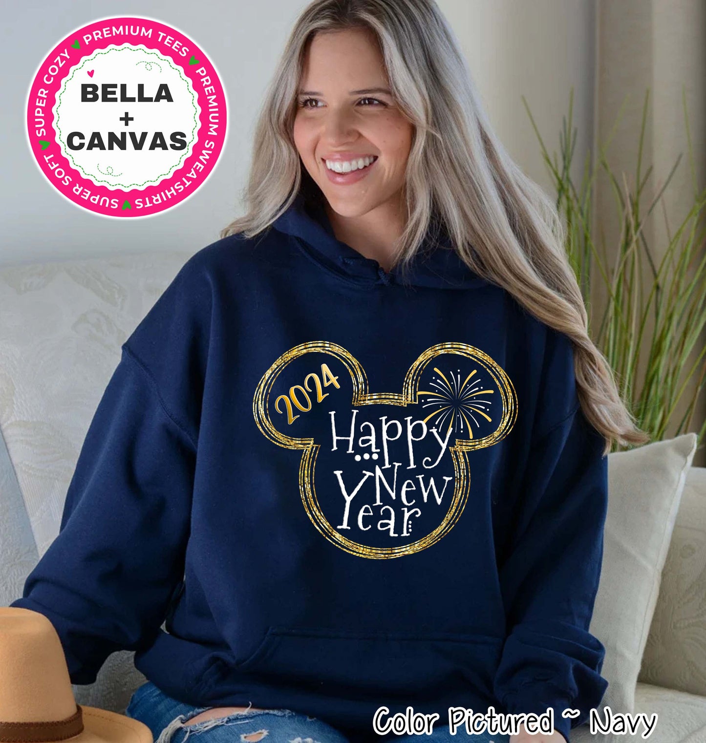 Mickey Happy New Year Celebration Tee or Sweatshirt
