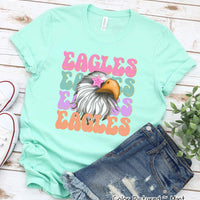Preppy Star Eyed Mascot Game Day Tee