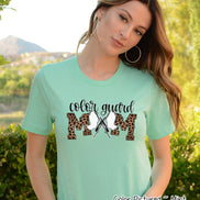 Leopard Color Guard Mom Tee