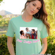 Custom Print Bella Canvas Bulk ~ 1 Sided Crew Neck