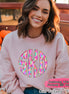 BIG Monogram Preppy Fall Pattern Sweatshirt or Tee