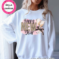 Happy New Year Champagne Glasses Tee or Sweatshirt