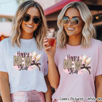 Happy New Year Champagne Glasses Tee or Sweatshirt