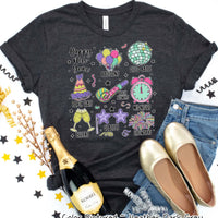 Happy New Year Favorite Things Celebration Tee or Sweatshirt