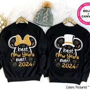 Mickey or Minnie Matching New Year's Tee or Sweatshirt