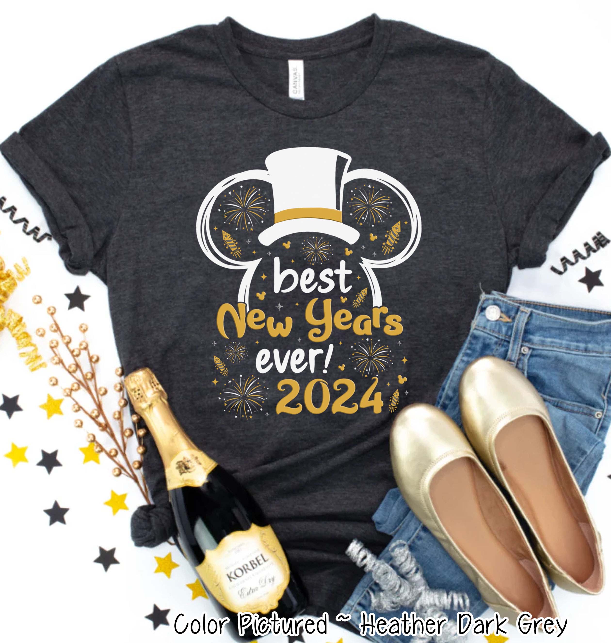 Mickey or Minnie Matching New Year's Tee or Sweatshirt