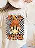 Retro Fall Vibes Smile 2 Sided Tee