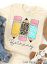 Personalized Pencil Trio Back To School Name Tee