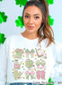 Coquette Nurse Theme St Patricks Day Tee or Sweatshirt
