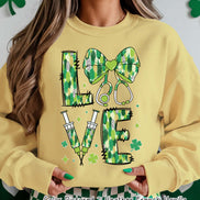 Nurse Love St Patricks Day Tee or Sweatshirt