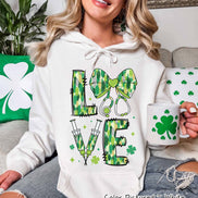 Nurse Love St Patricks Day Tee or Sweatshirt