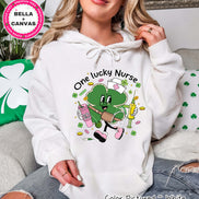 Monogram One Lucky Nurse St Patricks Day Tee or Sweatshirt