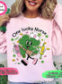 Monogram One Lucky Nurse St Patricks Day Tee or Sweatshirt