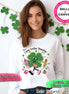 Monogram One Lucky Teacher St Patricks Day Tee or Sweatshirt