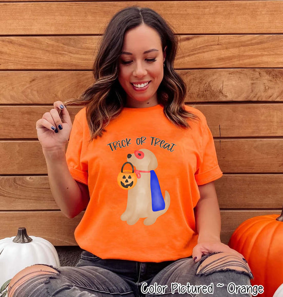 Yellow Lab Hero Dog Lover Halloween Tee