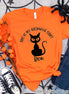 Black Cat Boo This Is My Halloween Shirt Halloween Tee