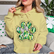 Coquette Paw St Patricks Day Tee or Sweatshirt