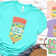 Personalized Pencil Back to School Tee