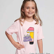 Hello Grade Pencil Back to School Student and Teacher Tee