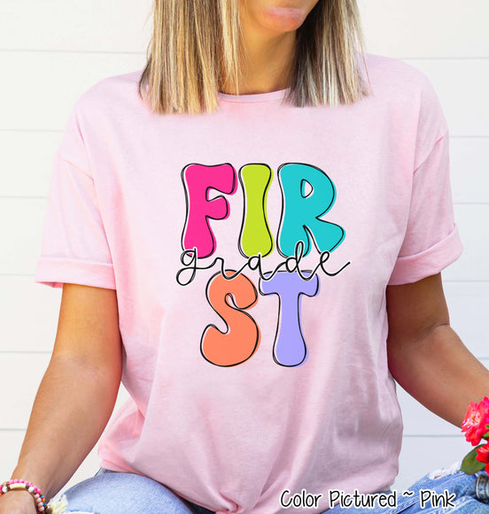 Retro Grade Back To School Student and Teacher Tee