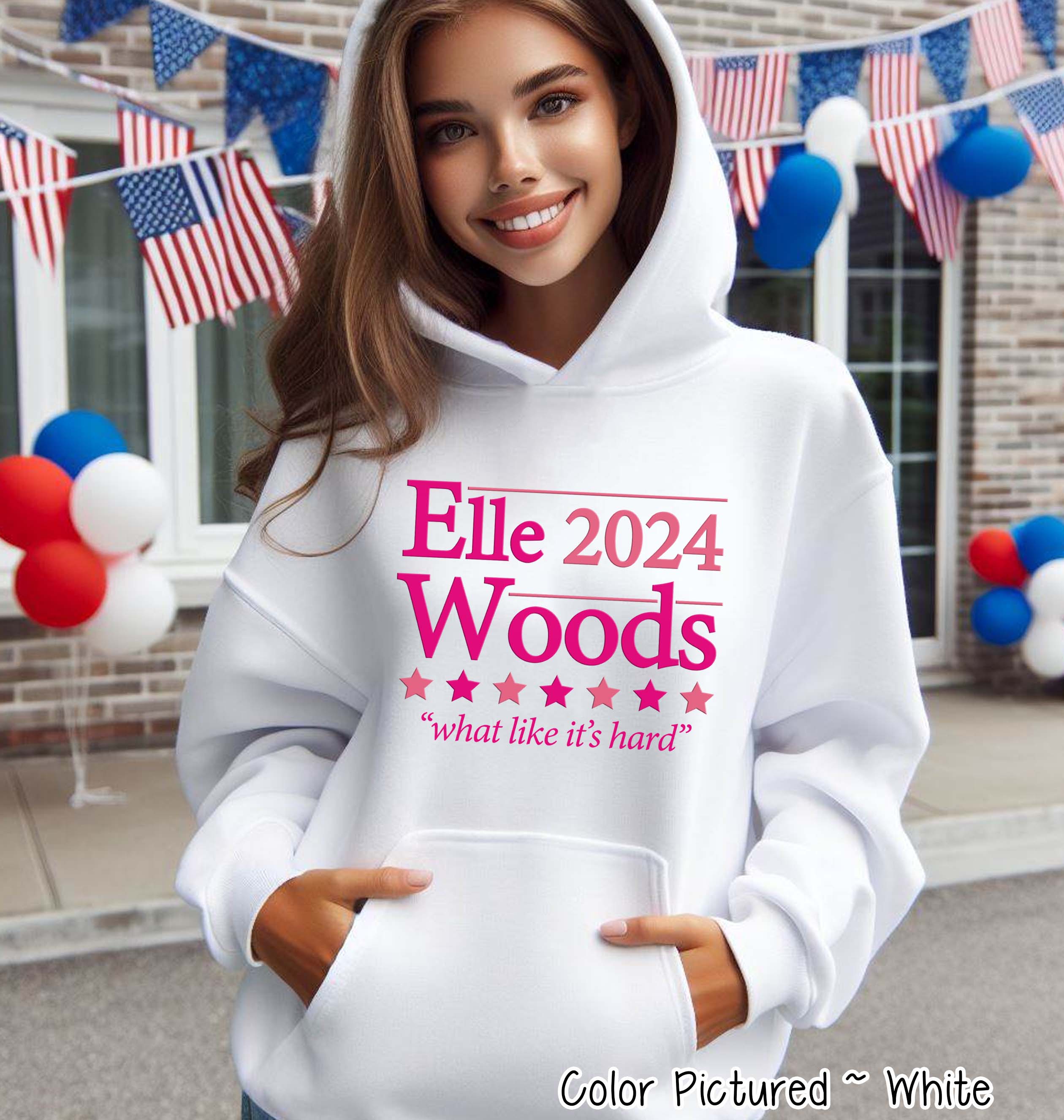 Elle Woods President Funny Political Tee and Sweatshirt