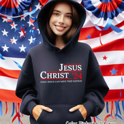 Jesus Christ 2024 Only Jesus Can Save This Nation Tee or Sweatshirt