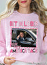 Trump 2024 PINK Get In Loser We're Taking America Back Political Tee and Sweatshirt