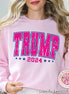 Faux Glitter Trump 2024 Political Tee and Sweatshirt