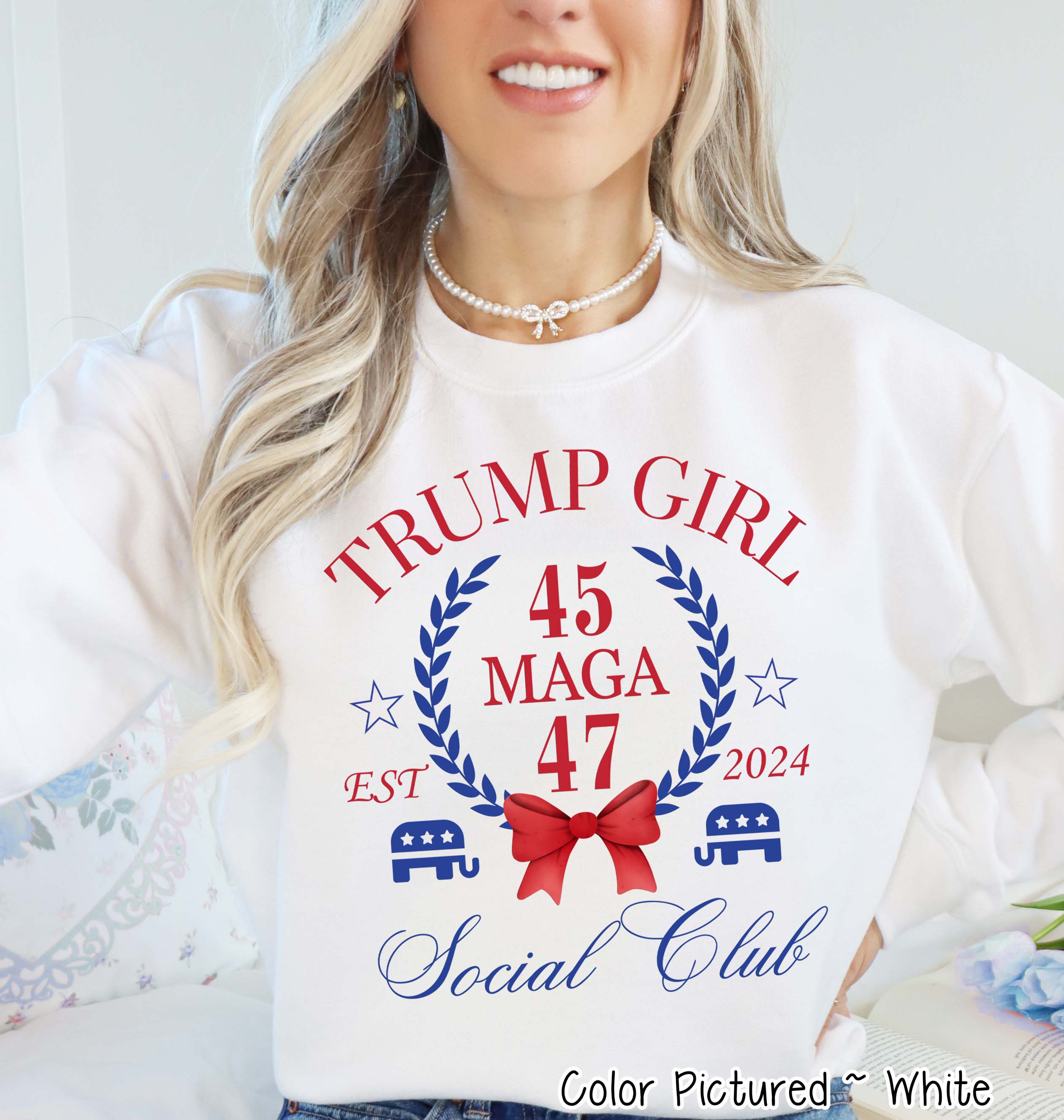 Trump Girl Social Club Croquette Political Tee or Sweatshirt