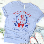 Trump Girl Social Club Croquette Political Tee or Sweatshirt