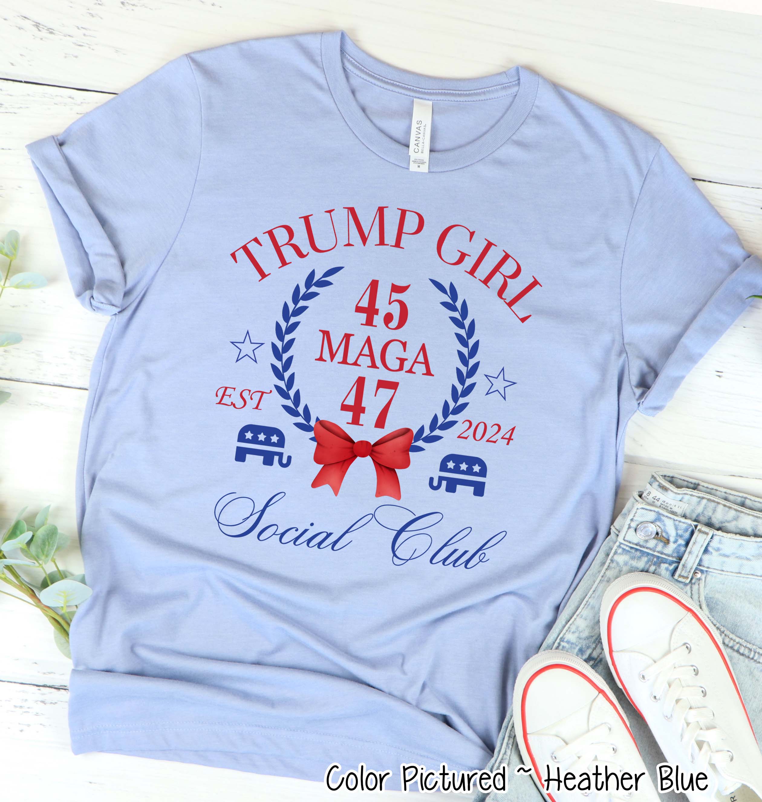 Trump Girl Social Club Croquette Political Tee or Sweatshirt