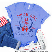 Trump Girl Social Club Croquette Political Tee or Sweatshirt