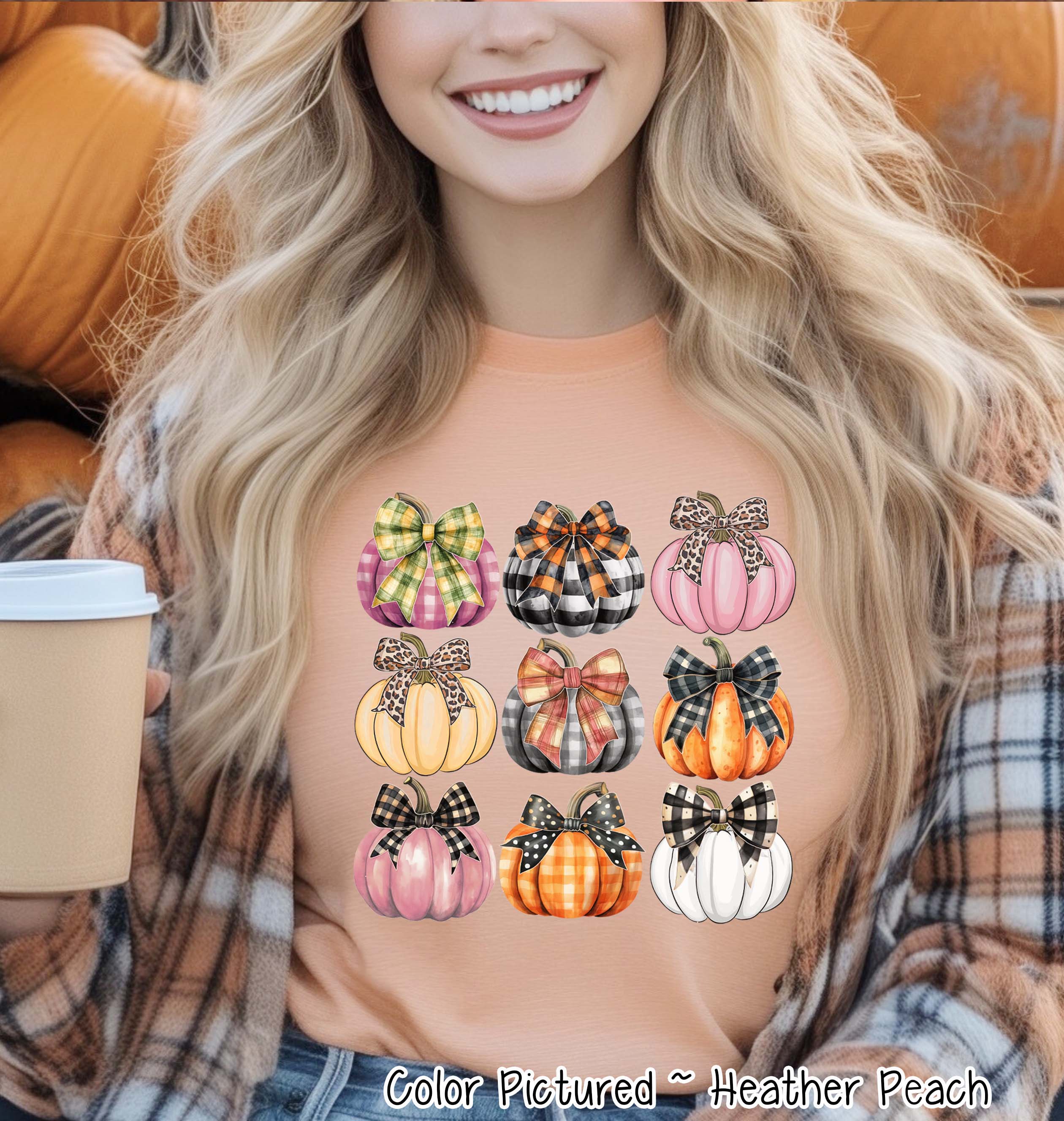 Coquette Pumpkins Fall Sweatshirt or Tee