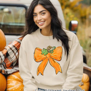 Coquette Pumpkin Bow Fall  Sweatshirt or Tee