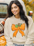 Coquette Pumpkin Bow Fall  Sweatshirt or Tee