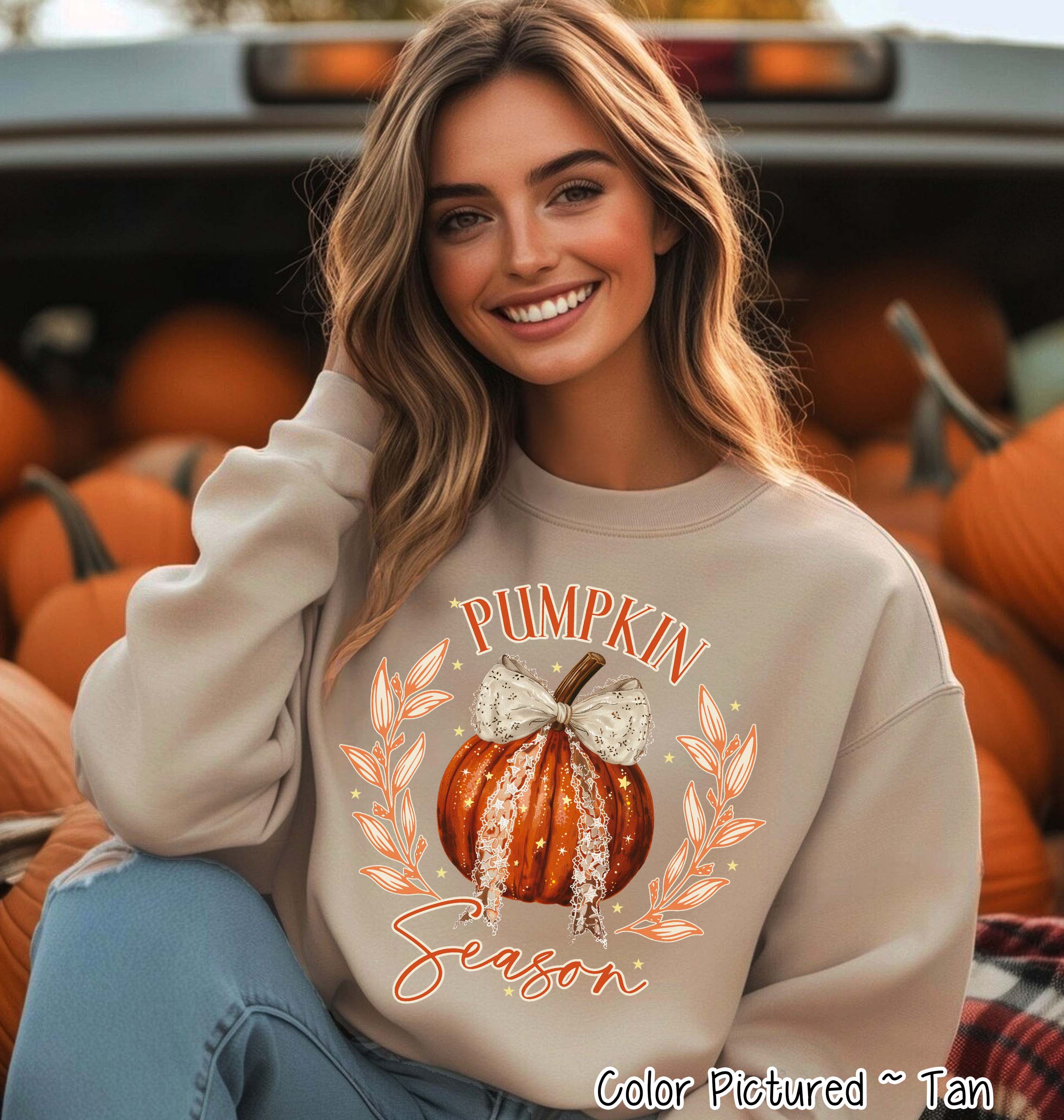 Pumpkin Season Fall Sweatshirt or Tee