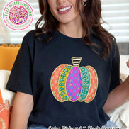 Whimsical Doodle Pumpkin Fall Sweatshirt or Tee