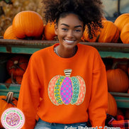 Whimsical Doodle Pumpkin Fall Sweatshirt or Tee