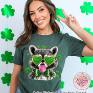 Racoon St Patricks Day Tee or Sweatshirt